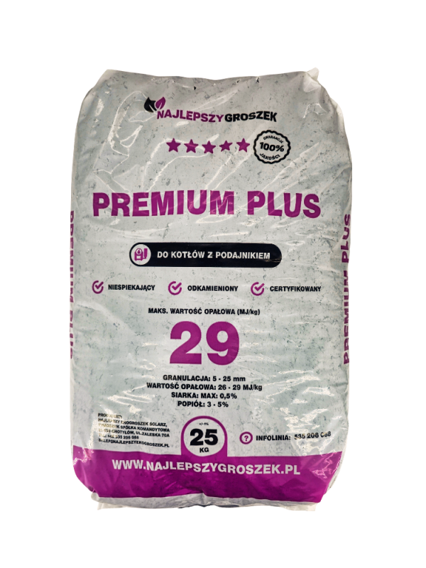 Węgiel groszek PREMIUM PLUS do kotłów z podajnikiem 26-29MJ/kg