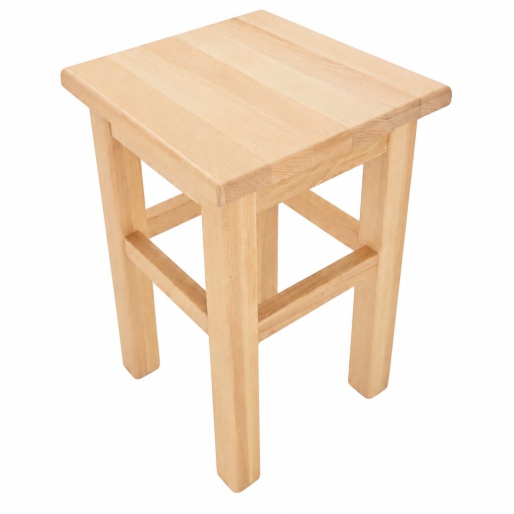 Taboret - drewno bukowe – zdjęcie 1